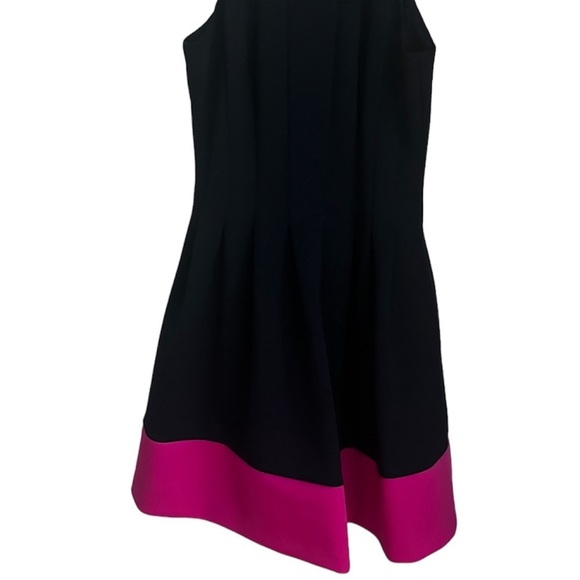 Vince Camuto Navy blue/pink Fit and Flare Navy Scuba dress size 10 - Picture 5 of 11